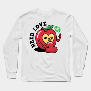 apple love Long Sleeve T-Shirt